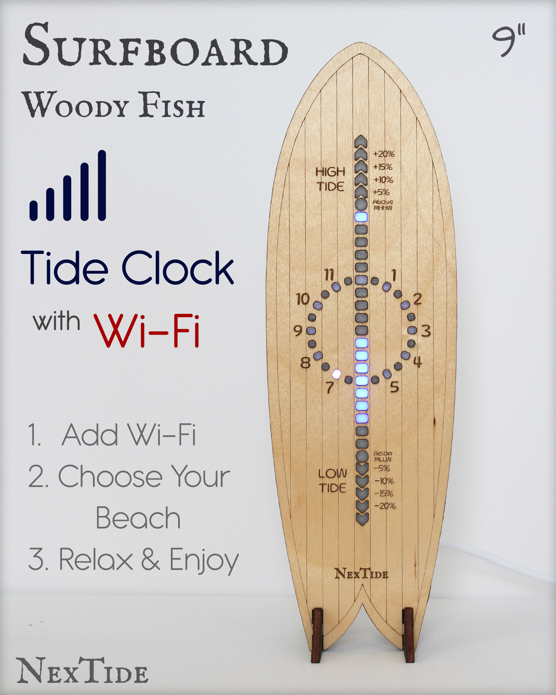 Surfboard Woody Fish 9