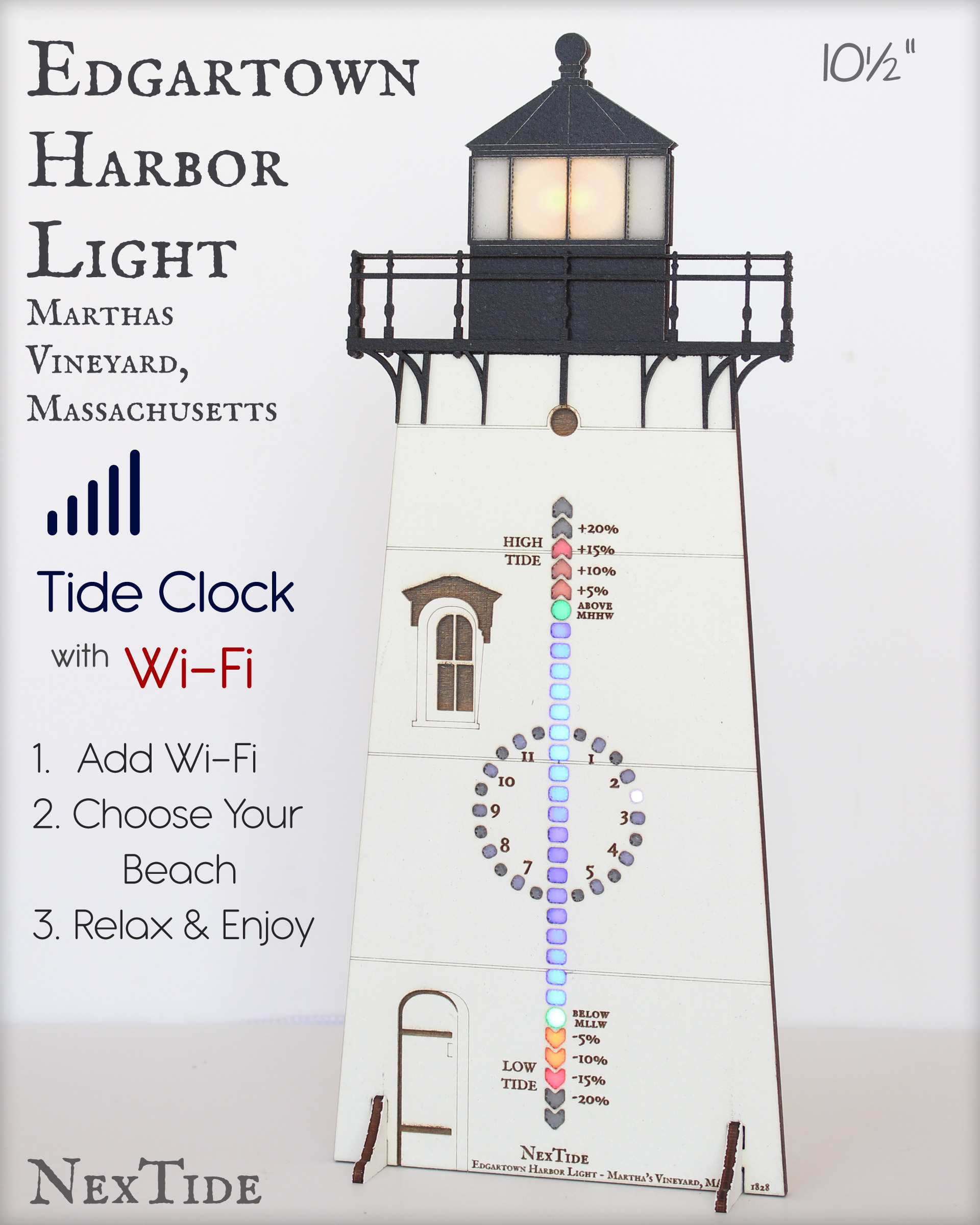 Edgartown Harbor Light 10.5" - Image 2