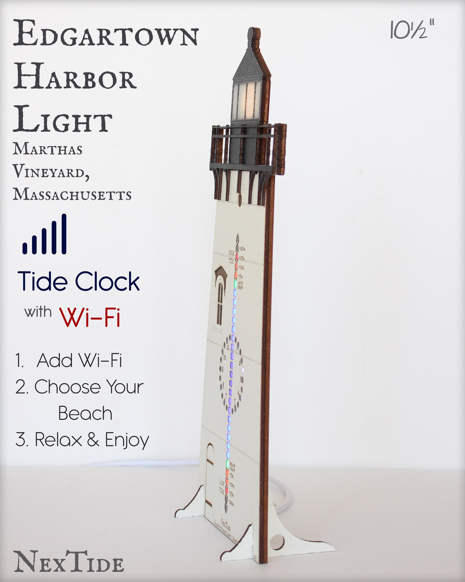 Edgartown Harbor Light 10.5" - Image 3