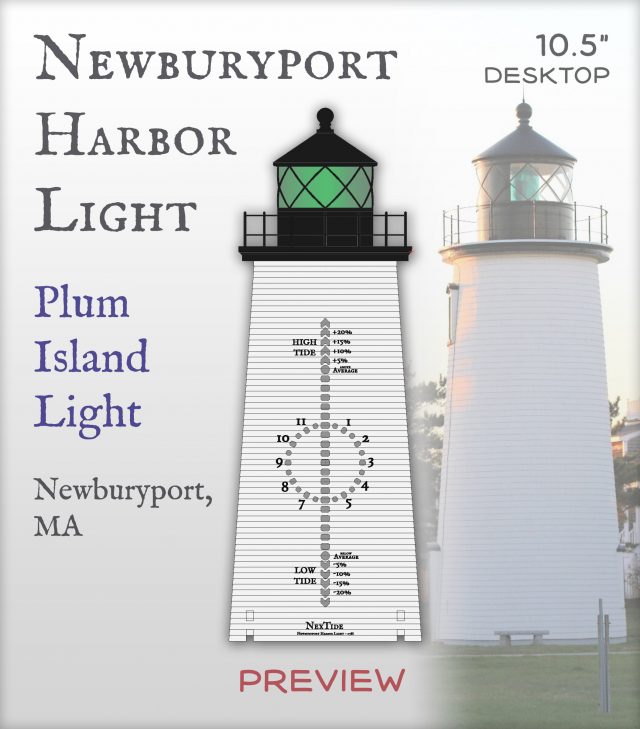 Newburyport Harbor Light 10.5"
