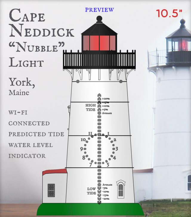 Cape Neddick Nubble Light 10.5"