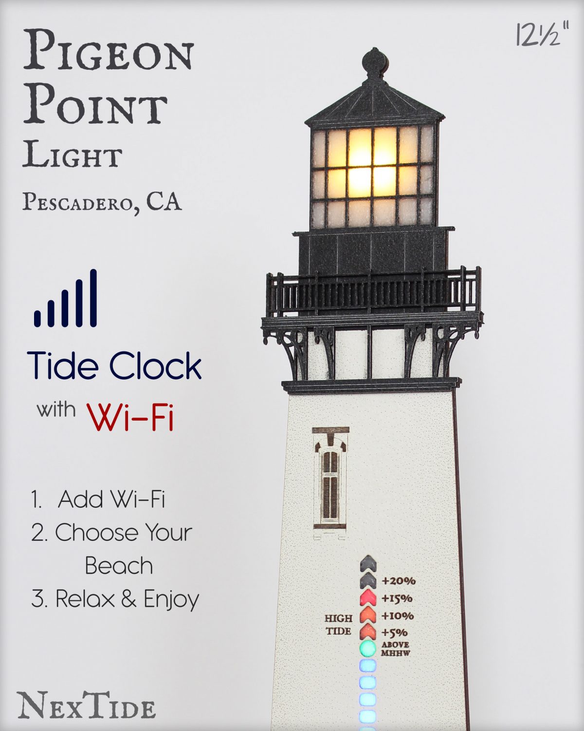 Pigeon Point Lighthouse 12.5" - Image 2