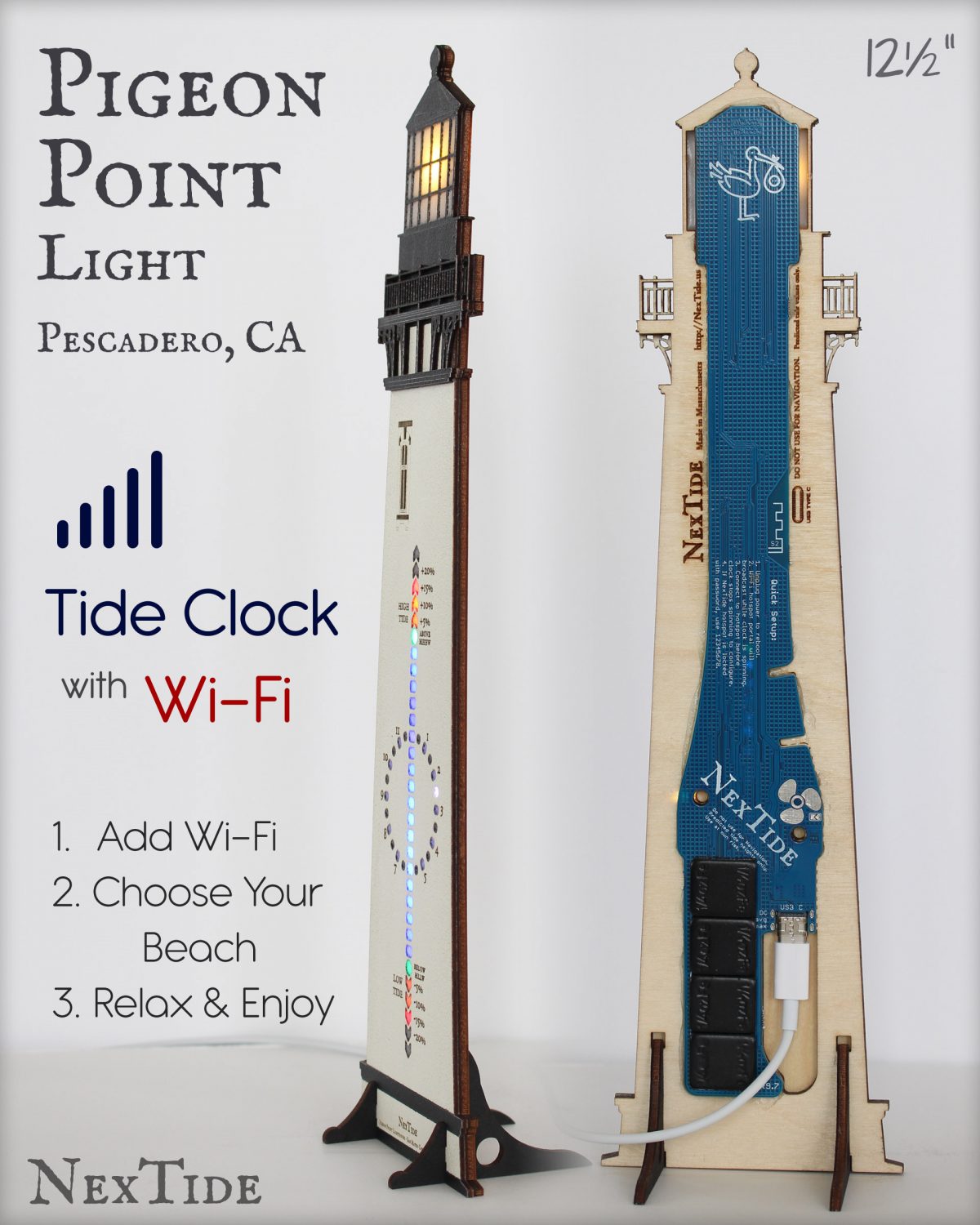 Pigeon Point Lighthouse 12.5" - Image 3
