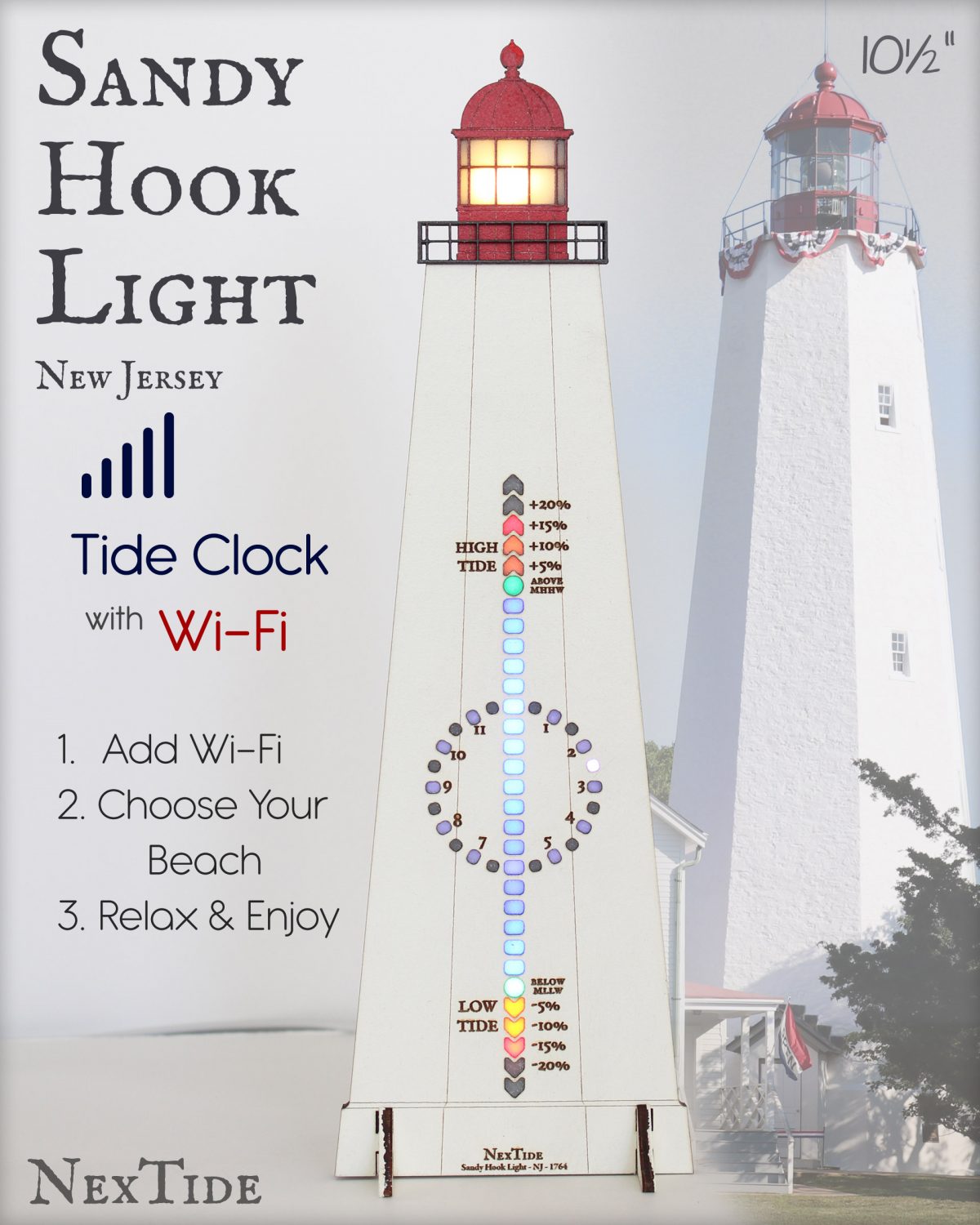 Sandy Hook Light 10.5"