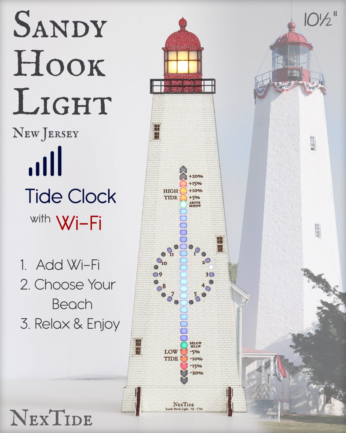 Sandy Hook Light 10.5"