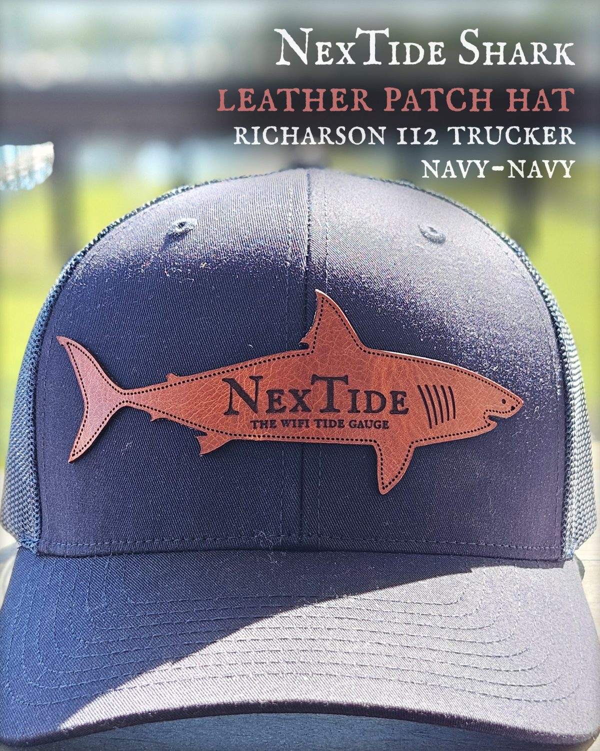 Shark Leather Patch NexTide Hat 112